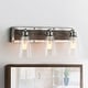preview thumbnail 7 of 13, Carbon Loft Antique Bathroom Vanity Silver Linear Wall Sconce