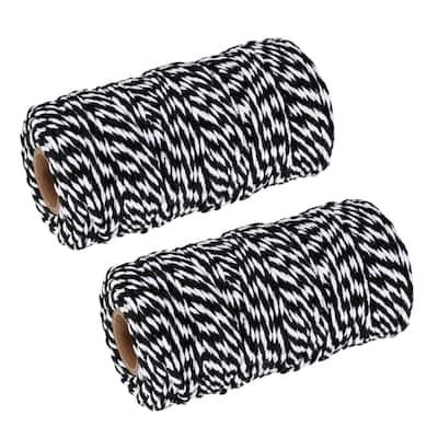 2x Twine Packing String Wrapping Cotton Twine Rope 100M for Christmas