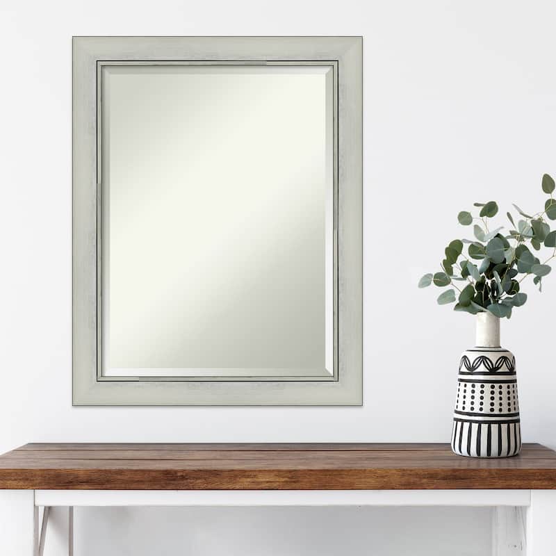 Beveled Wall Mirror - Flair Polished Nickel Frame