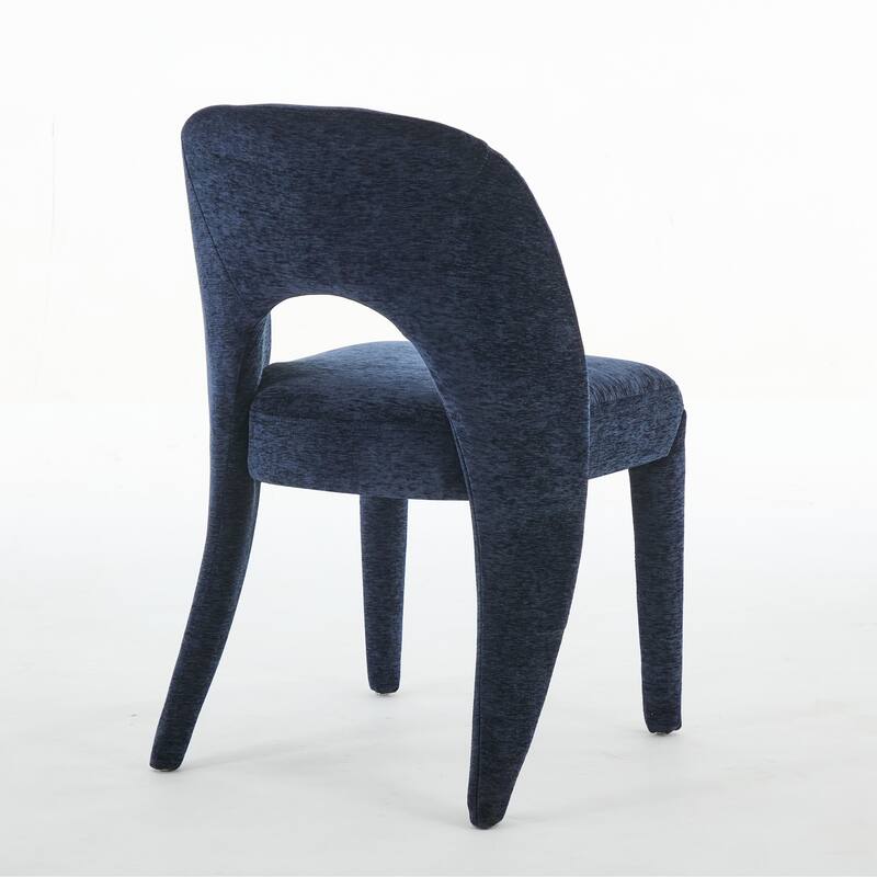 Contemporary Metal Frame Dining Chair Set of 2 with Sponge Cushion 300lb Capacity