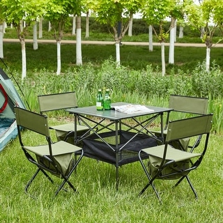 Outdoor fold up 2025 table and chairs