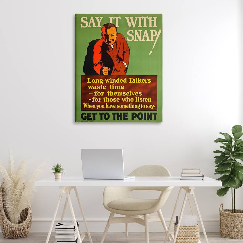 Stupell Vintage Say It With Snap Canvas Wall Art Design By Marcus Jules