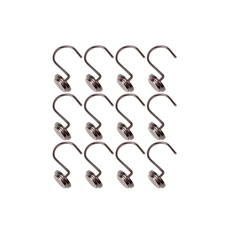 Utopia Alley Rust Resistant Metal Shower Curtain Rings for Bathroom, Set of 12