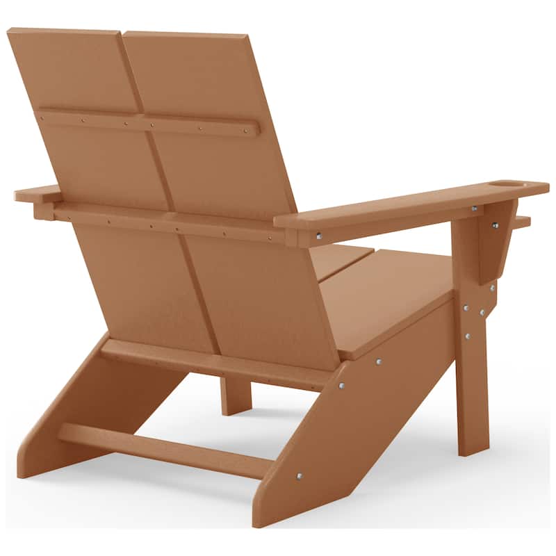 Coastin Modern Poly Adirondack Chair With Ottoman