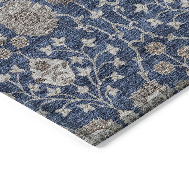 HomeRoots Floral Transitional Rectangle Outdoor Rug
