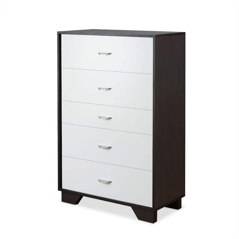 Five Drawers Dresser with Metal Handles