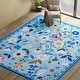 preview thumbnail 56 of 65, Nature Floral Non-Slip Machine Washable Colorful Modern Area Rug