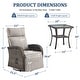 preview thumbnail 71 of 82, Pocassy Reclining Patio Chair with Adjustable Backrest
