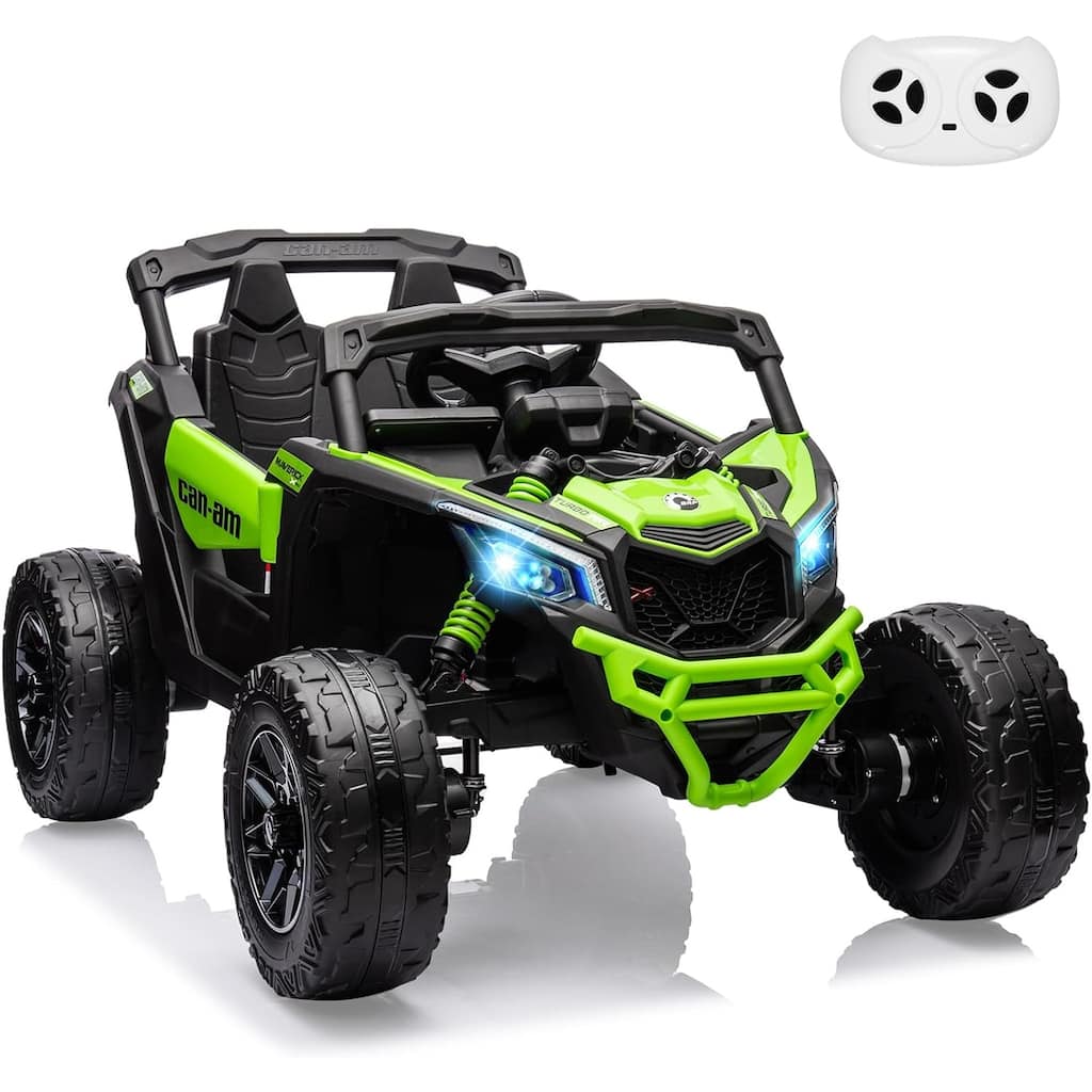 12V Ride on UTV Car, Licensed Can-Am Electric Off-Road Car, Ride on Truck Car for Kids