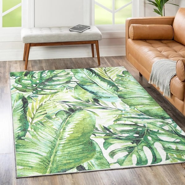 The Rug Collective Wild Borneo Machine Washable Area Rug - Bed Bath ...