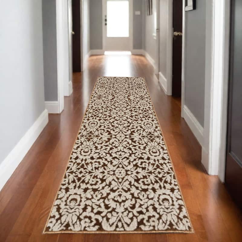 HomeRootsOriental Traditional Runner Area Rug - 90.55' X '26.77' X '0.39
