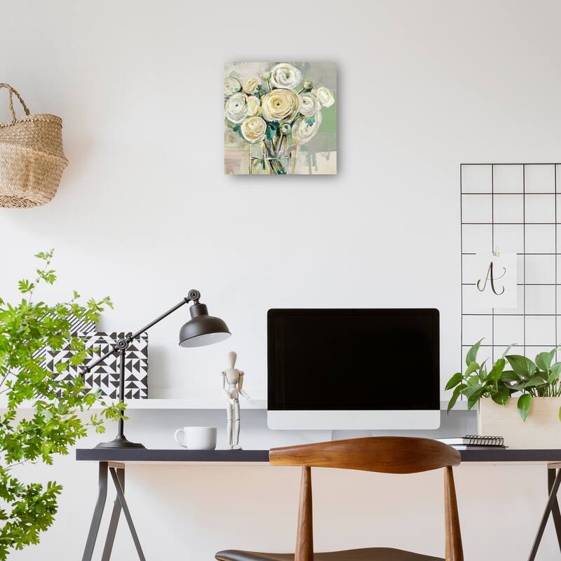 Ranunculus Gathering By Studio Arts Canvas Art Print