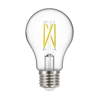 6.5 Watt A19 LED Dusk to Dawn With PhotoCell 2700K Medium base 320 deg. Beam Angle 120 Volt - Clear