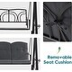preview thumbnail 18 of 29, MCombo 3 Seat Patio Swings with Canopy, Adjustable Canopy Swing Sets for Backyard, Poolside, Balcony 4092