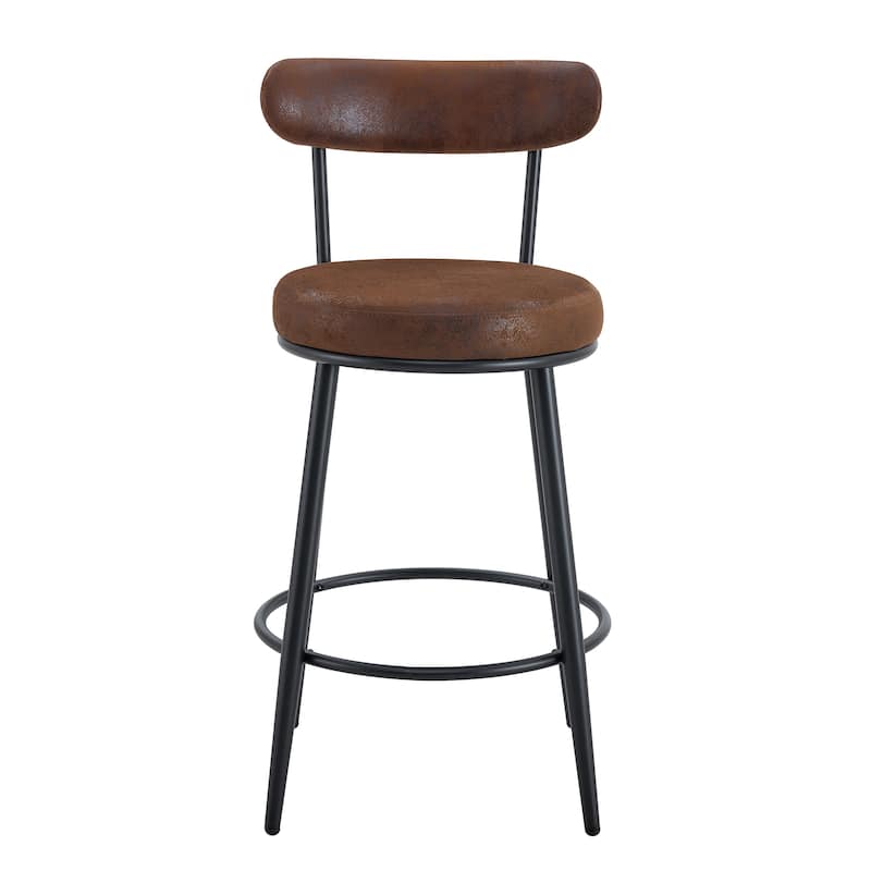 Fashionable and Comfortable - Two Sets of Ergonomic High Legged Bar Chairs,With White Fabric Cushions