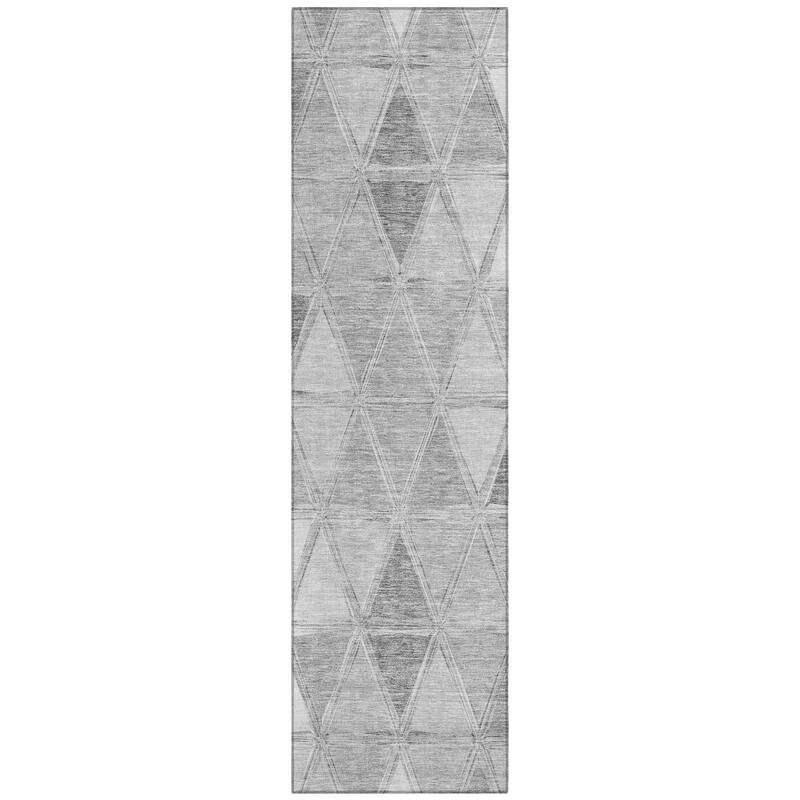 Machine Washable Indoor/ Outdoor Chantille Modern Diamonds Rug