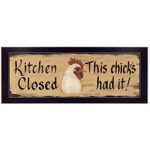 "Kitchen Closed" by Gail Eads, Ready to Hang Framed Print, Black Frame
