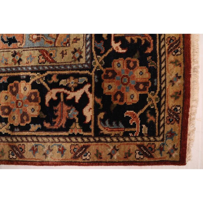 ECARPETGALLERY Hand-knotted Jules Sultane Dark Copper Wool Rug - 7'9 x 9'11