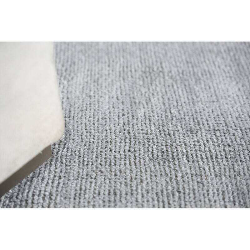Exquisite Rugs Poliforma Handmade Handloomed Polyester Light Beige Area Rug