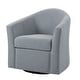 preview thumbnail 58 of 92, Modern Upholstered Swivel Barrel Chair Living Room Accent Chair