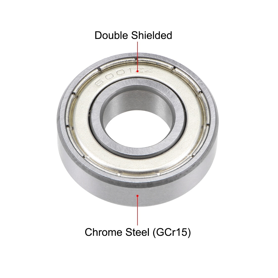 Deep Groove Ball Bearings Metric Double Shielded Chrome Steel ABEC3 Z1