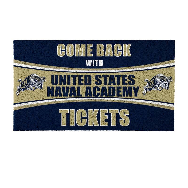 South Dakota State University 28 in. x 16 in. PVC "Come Back With Tickets" Trapper Door Mat