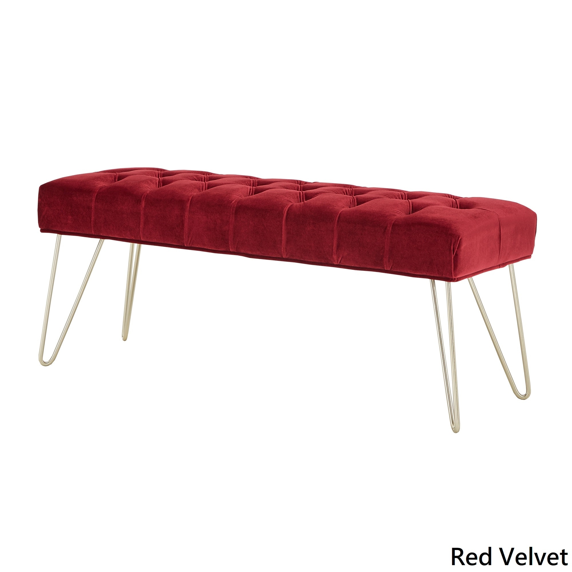 Klaus Velvet Tufted Bench By Inspire Q Bold On Sale Overstock 28987230