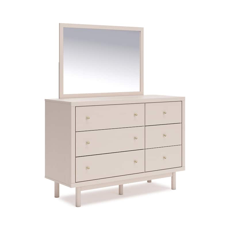 Signature Design by Ashley Wistenpine Beige Dresser and Mirror