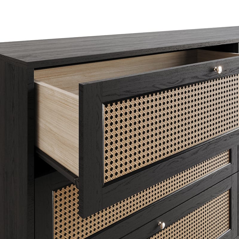 CraftPorch Mid-Century Modern Black Dresser