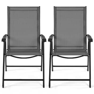 Yaheetech 2pcs Folding Dining Chairs Patio Dining Chairs