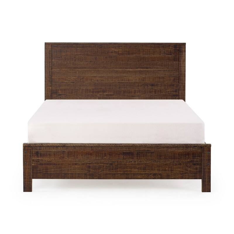 Yes4wood Albany Full Bed Frame with Headboard, Solid Wood