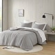 preview thumbnail 3 of 8, Chelsea Square Hanna Modern Boho Waffle Weave Textured Comforter Set