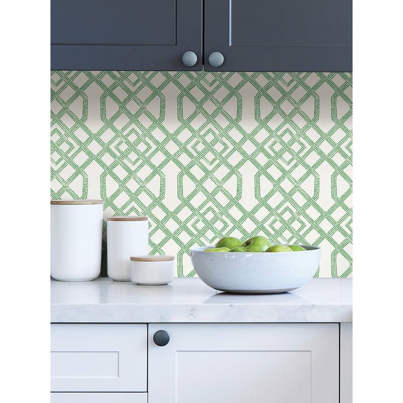 NuWallpaper Green Tanner Peel & Stick Wallpaper