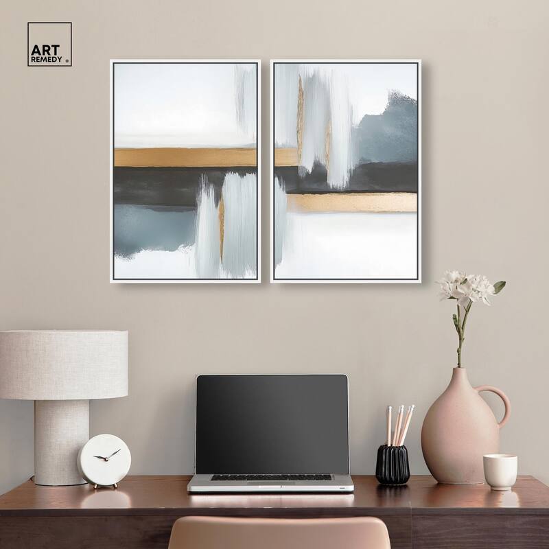 Azure Horizon II Canvas Set of 2 by Art Remedy