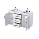 preview thumbnail 6 of 9, Elegant Lighting VF29554D Alina 54" Free Standing Double Basin Vanity