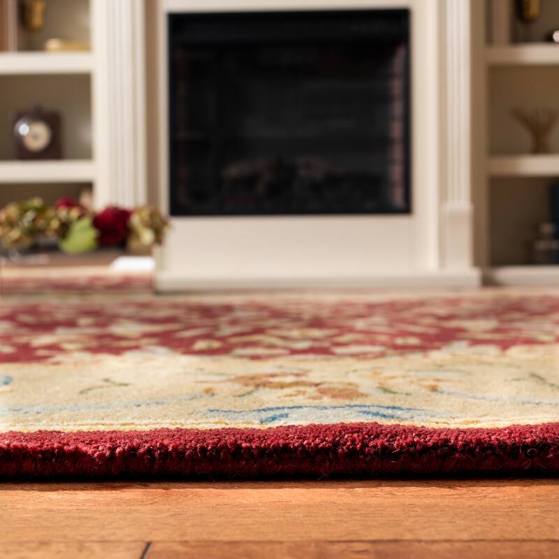 SAFAVIEH Handmade Bergama Tiny Oriental Hand-spun Wool Rug