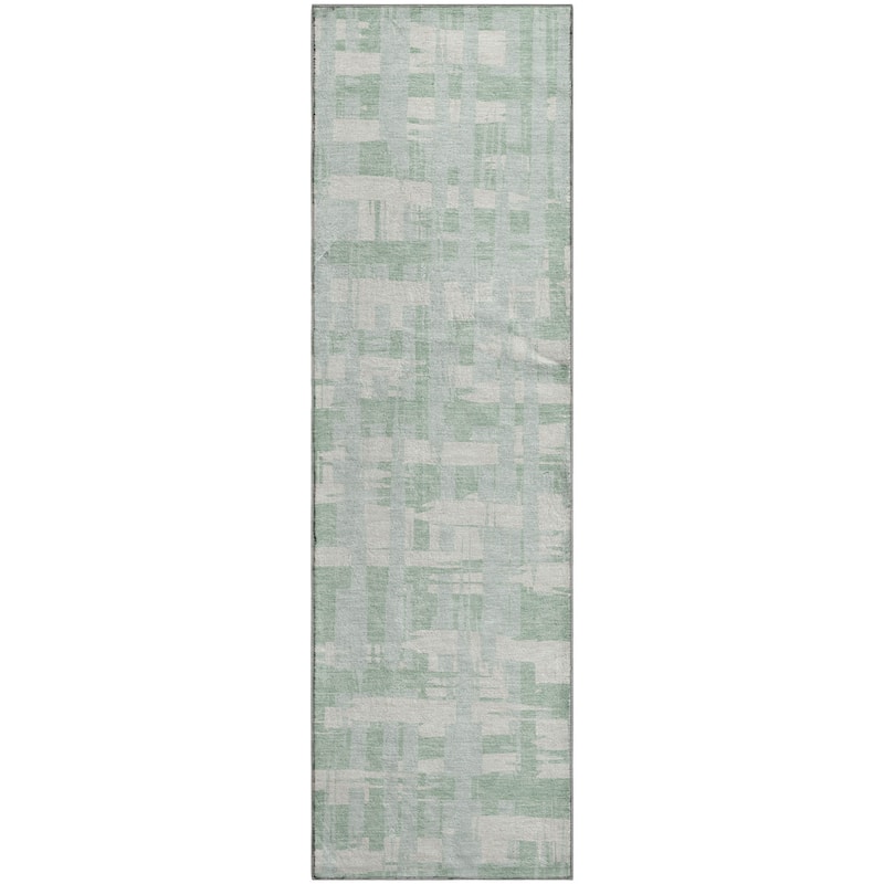 Premium Washable Super Soft Contemporary Plaid Mayfield Rug