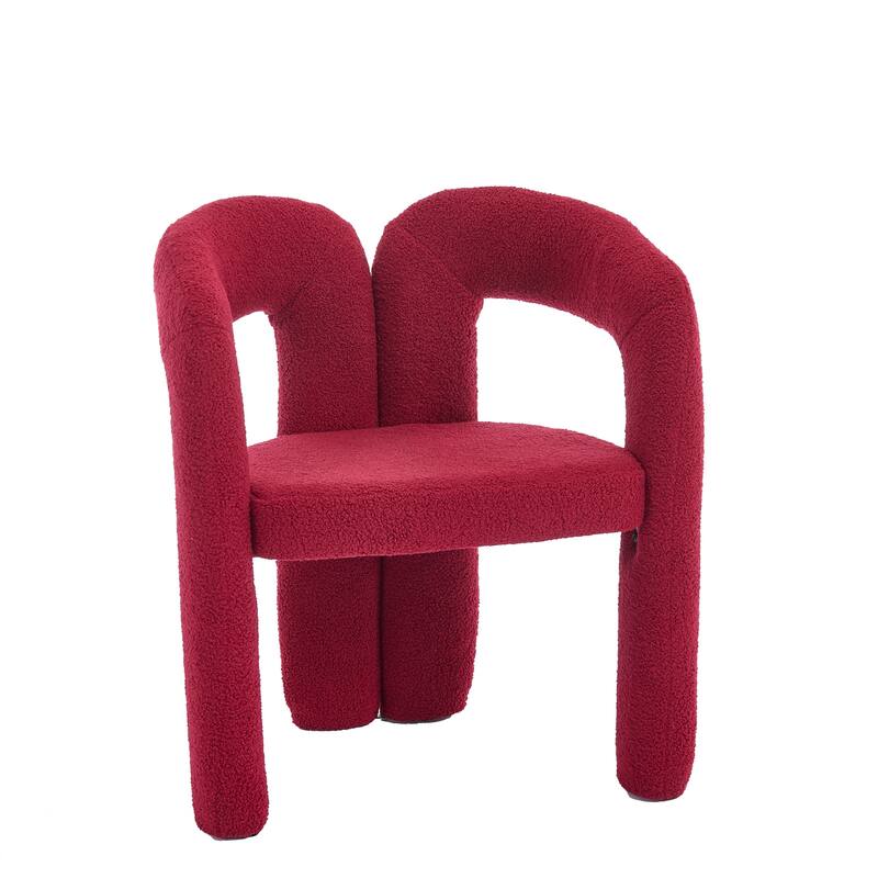 Contemporary Designed Fabric Upholstered Accent/Dining Chair /Barrel Side Chairs Kitchen Armchair set of 2