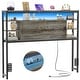 preview thumbnail 69 of 82, Headboards with Storage Shelves, Head Board with Power Outlet and LED Light for Bed Frame