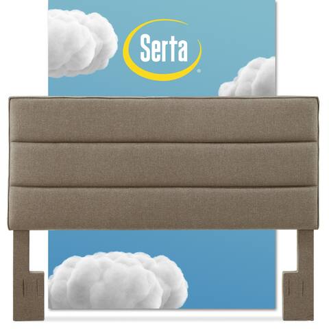 Serta Palisades Upholstered Headboard, Queen Size, Brown
