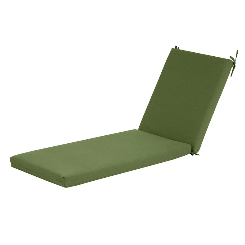 Christopher Knight Home - Noah Luxurious Comfort Outdoor Chaise Lounge Cushion with Secure Ties and Plush Support - Green