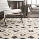 preview thumbnail 11 of 15, Brooklyn Rug Co Boho Sot and Plush Moroccan Variations Rainbow Trellis Shag Multi Rug