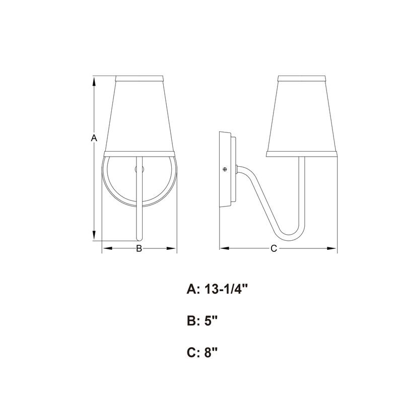 Vaxcel Lighting W0473 14" Tall Wall Sconce