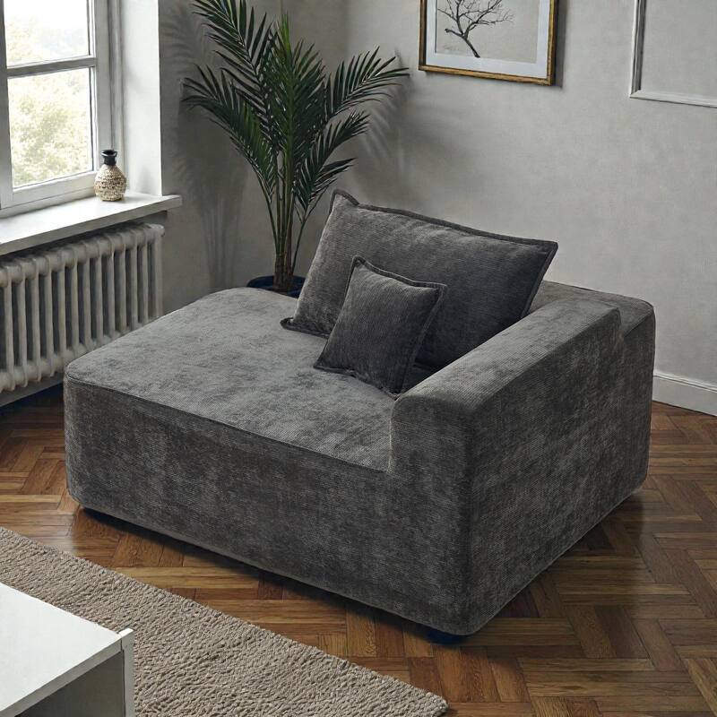 104 Inch L Shaped Sectional Sofa Cloud Couch with Chaise, Extra Deep Seat, No Assembly Modular Corner Sofa