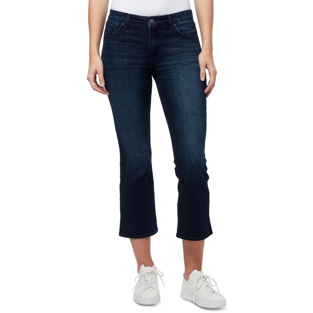 William Rast Women's Cropped Bootcut Jeans Blue Bed Bath