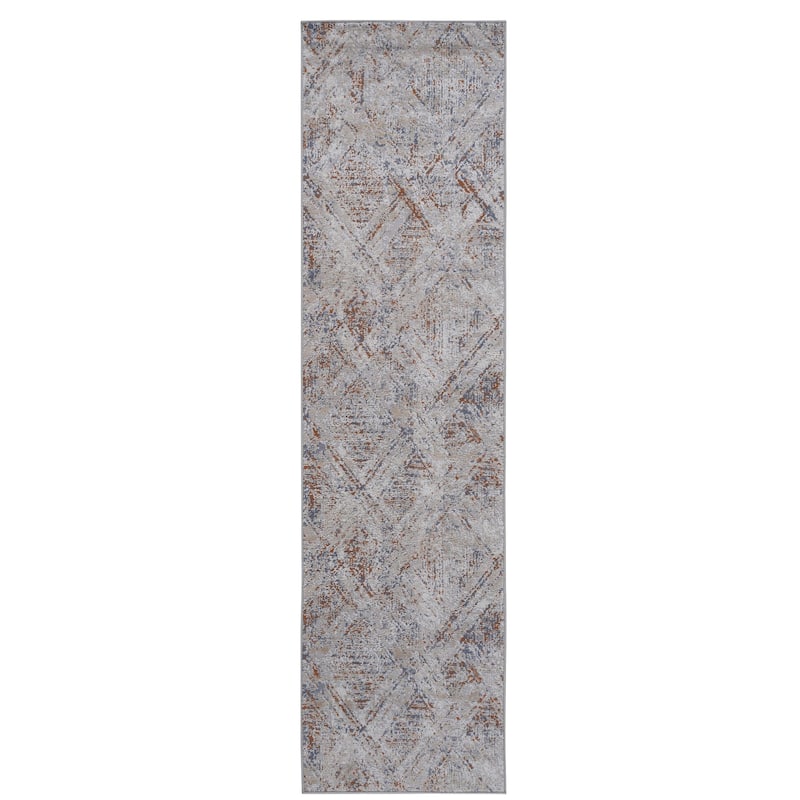 LOOM & LUXE Anthracite Area Rugs for Bedroom - 96" D x 26" W x 0.28" H