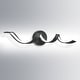 preview thumbnail 7 of 47, Modern Spiral Design LED Bathroom Vanity Light Dimmable Wall Light 23.6 Inch - Black