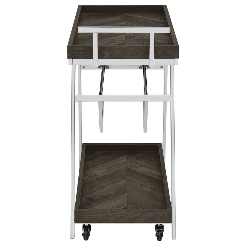 Kinney 1-drawer Engineered Wood Bar Cart