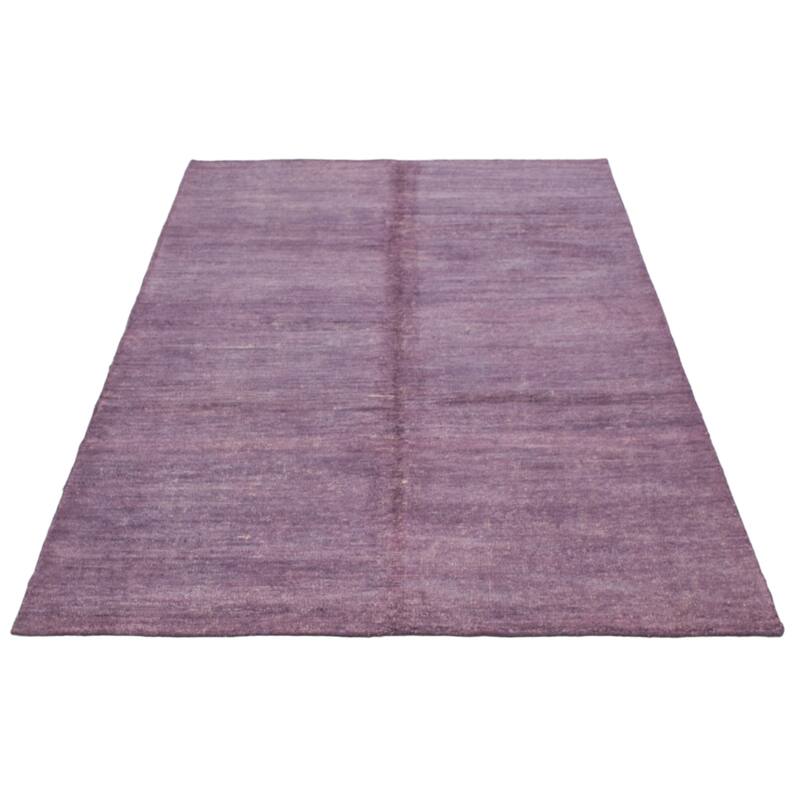 ECARPETGALLERY Hand-knotted Loreto Purple Silk Rug - 9'7 x 14'9