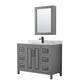 Option Dark Gray / White Carrara Marble Top / Matte Black